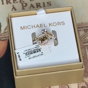 Michael Kors,NIB,tag attached,MK Logo surrounded with sparkling pave,Crystals❤️